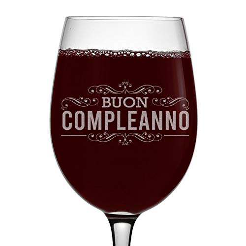 【中古】【未当て嵌める・未開封品】Happy Birthday (イタリアン) 食刻 16薬局衡オンス 脚付き添い人ぶどう酒水呑み