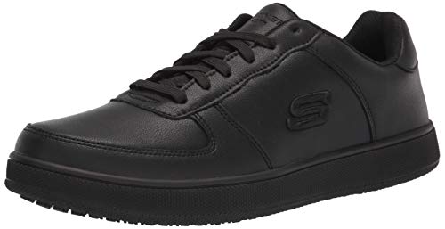 【中古】【未使用・未開封品】Skechers Women's Lace up Athletic Food Service Shoe, Black, 11