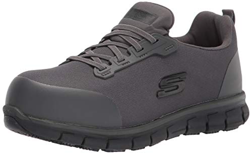 【中古】【未当て嵌める・未開封品】Skechers Women\u0027s Slip on Athletic Construction Shoe, Charcoal, 5.5