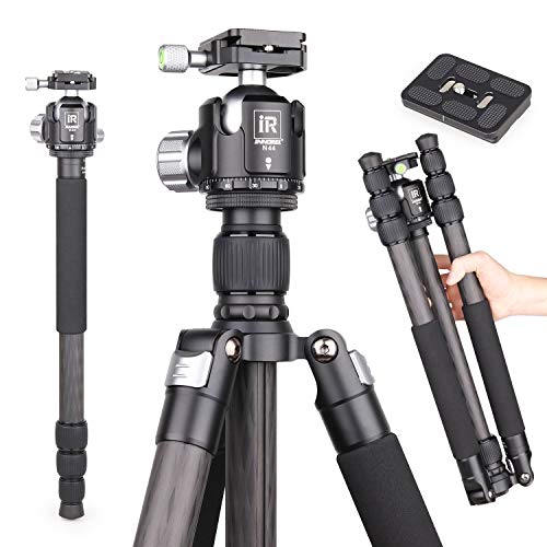 【中古】【未当て嵌める・未開封品】炭素衣料繊維三脚架-INNOREL RT75C 百貨店専門的三脚＆一脚 軽さ照明ランプ受け支える 低万有引力真っただ中360°パノラマボールヘッドN