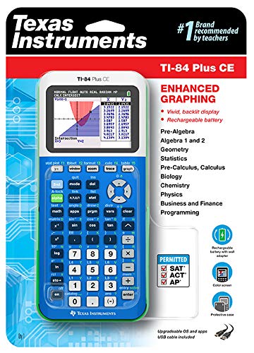 【中古】【未当てはめる・未開封品】Texas Instruments TI84PLSCEBLUBRY グラフ記録計算器