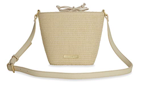 【中古】【未当て嵌める・未開封品】Katie Loxton Callie レディース 麦わら 自然調整能力のある ストラップ クロスボディバッグ 自然的
