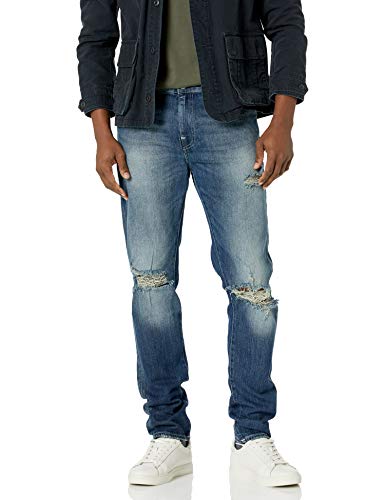 【中古】【未当て嵌める・未開封品】True Religion Men\u0027s Ricky Straight Leg Jean, Bushwick Medium Worn, 30W X 34L