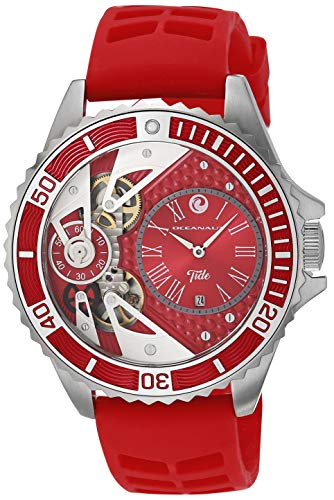 【中古】【未当て嵌める・未開封品】Oceanaut Men \u0027s OC0993 Quartz Red Watch