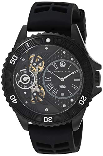 【中古】【未当て嵌める・未開封品】Oceanaut Men \u0027s OC0997 Quartz Black Watch