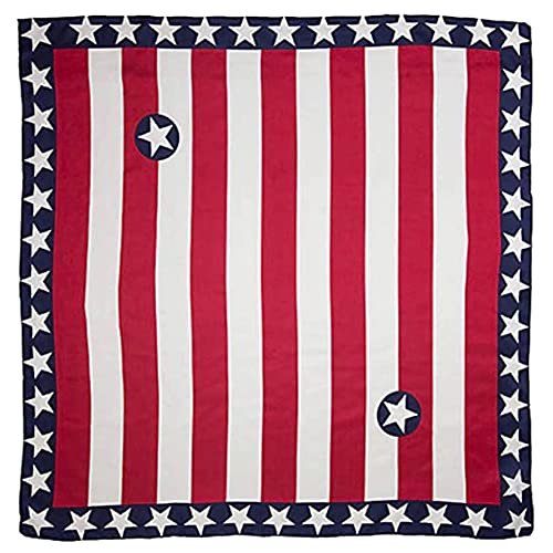 【中古】【未使用・未開封品】Wyoming Traders Wild Rag Liberty Patriotic レッド ホワイト ブルー アメリカ シルクスカーフ