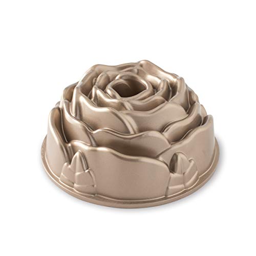 【中古】【未使用・未開封品】Nordic Ware Rose Cast Aluminum Bundt Pan, 10 Cup, Toffee｜AJIMURA-SHOP