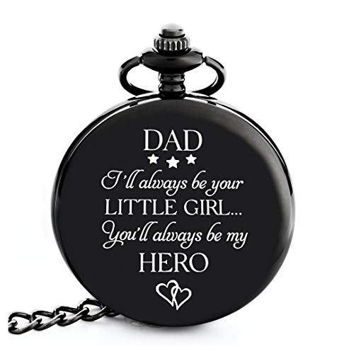 【中古】【未使用・未開封品】娘から父親へのギフト 「I Will Always be Your Little Girl」懐中時計 I Dad Birthday Gifts I Daughterから娘から父へのギフト 娘から父へのギ
