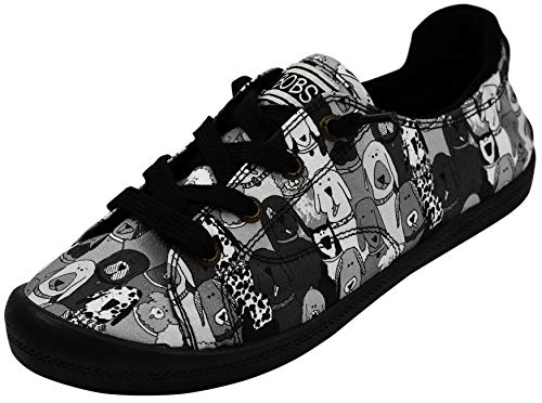 【中古】【未使用・未開封品】Skechers BOBS レディース ビーチ ビンゴ ドッグ ハウス パーティー スニーカー US サイズ: 11 カラー: ブラック