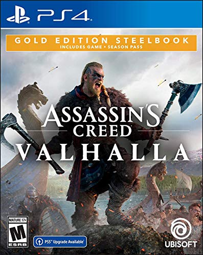 【中古】【未使用・未開封品】Assassin's Creed Valhalla SteelBook Gold Edition (輸入版:北米) - PS4
