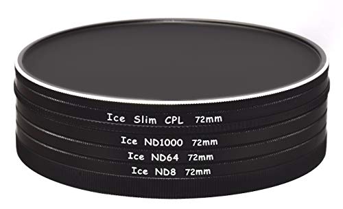 【中古】【未使用・未開封品】ICE 72mm スリム CPL ND 4 フィルタースタックキャップセット ND1000 ND64 ND8 ニュートラルデンシティー 10 6 3ストップ 光学ガラス 72｜AJIMURA-SHOP