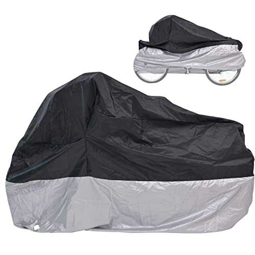 【中古】【未使用・未開封品】バイクカバー 大人用 三輪車カバー 防水 自転車/オートバイ収納カバー 高耐久 リップストップ素材 紫外線防止 屋外での雨 ほこり 破片 日差しか