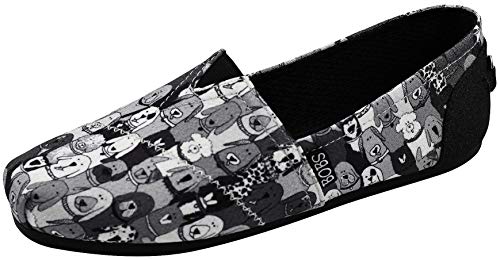 【中古】【未使用・未開封品】Skechers BOBS レディース Plush-Wag Party ブラック フラット 7.5 M US｜AJIMURA-SHOP