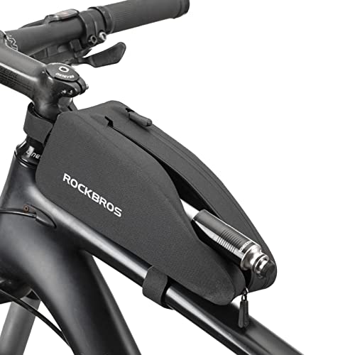 【中古】【未使用・未開封品】ROCKBROS 自転車バッグ トップチューブバイクフレームバッグ 防水 ジッパーポケット2つ バイクポーチ トップチューブバイクバッグ 自転車用
