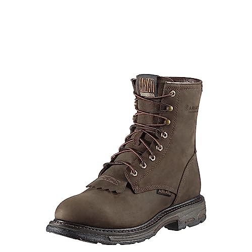 【中古】【未当てはめる・未開封品】Ariat メンズ ワークホッグ 8in H2O コンポジットトゥブーツ US 大いさ: 14 Wide 色合い: 赤銅色