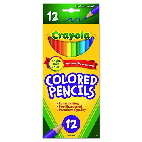 【中古】【未使用・未開封品】Crayola 68-4012 色鉛筆 12本入り アソートカラー (6本パック)