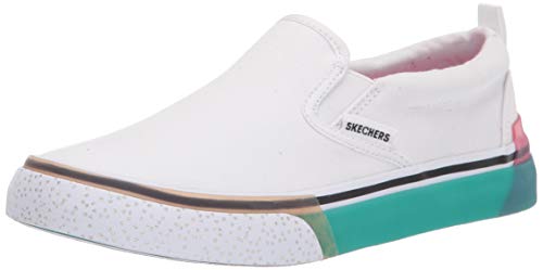 【中古】【未当て嵌める・未開封品】Skechers Women\u0027s Street SPARKED-Cool AS ICE Sneaker, WHT, 7.5