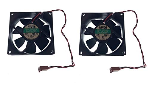 【中古】【未当て嵌める・未開封品】12VDC .25A 80粍 x 25粍 3いの一番 中央処理装置 コンピュータケースファン - 2個容器に並べる
