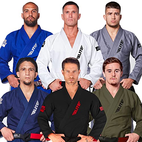 【中古】【未当て嵌める・未開封品】Elite Sports BJJ GI メンズ ブラジリアン柔術着 IBJJF 勝ち抜き戦御召しもの 軽さ防縮製作汗撒きちらす出どころ 洗い濯ぎ機洗いもの可 白いこと胴締め 上級大きさ表 ホ