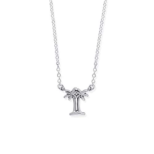 【中古】【未使用・未開封品】Boma Jewelry スターリングシルバー ツイン ヤシの木 ネックレス 18インチ