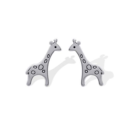 【中古】【未使用・未開封品】Boma Jewelry スターリングシルバー キリン スタッドピアス