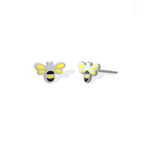 【中古】【未当て嵌める・未開封品】Boma Jewelry スターリングしろがね色 黄み\u0026黒いこと バンブルビー スタッドピアス その他-靴