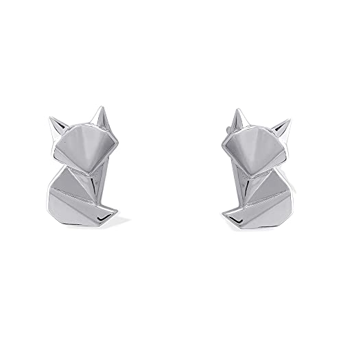 【中古】【未使用・未開封品】Boma Jewelry スターリングシルバー 折り紙 フォックススタッドイヤリング