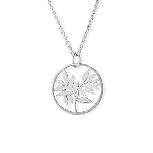 【中古】【未使用・未開封品】Boma Jewelry スターリングシルバー 竹ツリー サークル ペンダントネックレス 20インチ