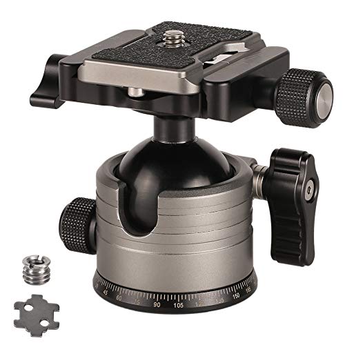【中古】【未使用・未開封品】メタルパノラマ三脚ボールヘッド 360度回転 パノラマボールヘッド アルカプレート付き 1/4~3/8 スリューアダプター 最大20kg/44.09ポンド 三脚｜AJIMURA-SHOP