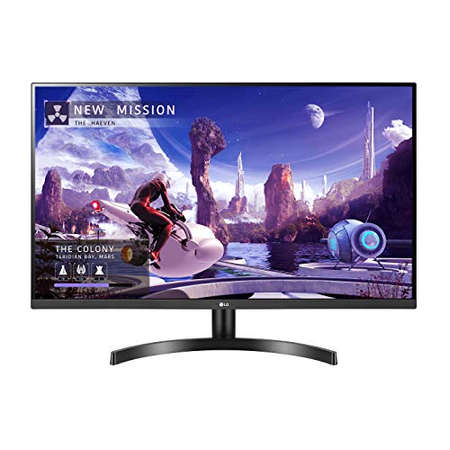 【中古】【未使用・未開封品】LG 27QN600-B 27” QHD (2560 x 1440) IPS Display with FreeSync, sRGB 99% Color Gamut, HDR10 with a 3-Side Virtually Borderless Design, B