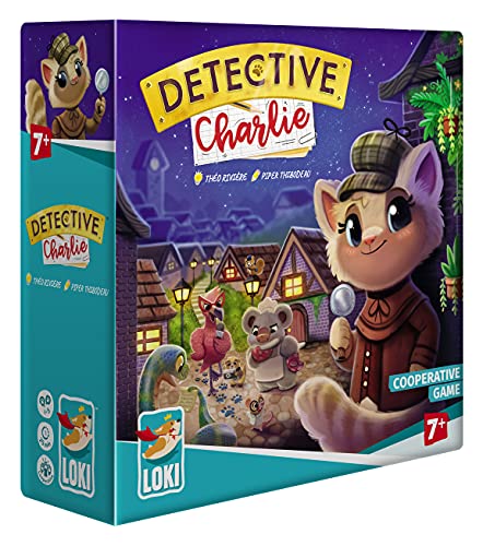 【中古】【未使用・未開封品】IELLO: 名探偵チャーリー オリジナル協力ゲーム ユーモア満載 小さな探偵向け 戦略ボードゲーム プレイ時間25分 1~5人用 7歳以上