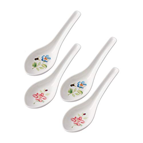 【中古】【未使用・未開封品】Lenox バタフライメドウスープスプーンセット 0.44 マルチ