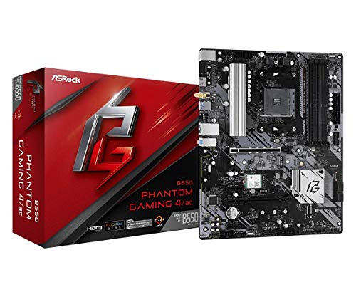 【中古】【未当て嵌める・未開封品】ASRock B550 Phantom Gaming 4 AC 第3時人 AMD AM4 Ryzen? / 此れからのAMD Ryzen?プロセッサーマザーボードに相応う