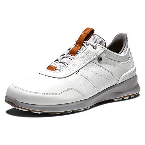 【中古】【未使用・未開封品】FootJoy Men's Stratos Golf Shoe, Off-White, 11｜AJIMURA-SHOP