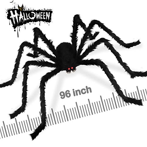 【中古】【未使用・未開封品】Dreampark 8.0フィート/245cm ジャイアントスパイダー ハロウィーンデコレーション フェイクラージヘアースパイダー 怖いバーチャルリアルなクモ 28,473円