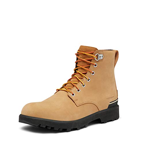 【中古】【未当て嵌める・未開封品】Sorel メンズ Caribou Six WPブーツ - 惨たらしいなただし書き - 雨合羽 - バフ, バフ, 7