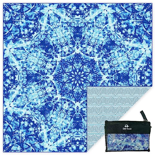 【中古】【未使用・未開封品】旅行用軽量ビーチタオル - ファミリー72x72 (183cmx183cm) ブルーワンダー 水泳 プール ヨガ 旅行 プラヤ用