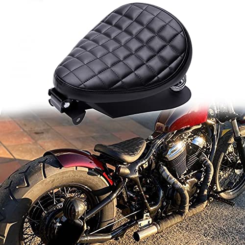 【中古】【未使用・未開封品】Harley Heritage Softail Springer用ベース付きオートバイソロシートスプリング ブラック #4