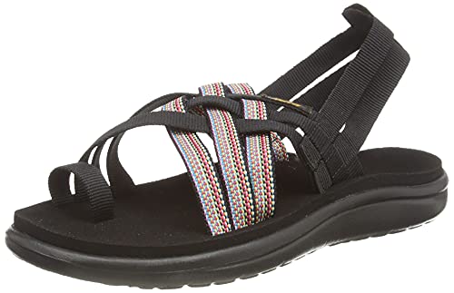 【中古】【未当て嵌める・未開封品】Teva レディース Voya 同盟罷業一回り, アンチグアスブラックマルチ, 24