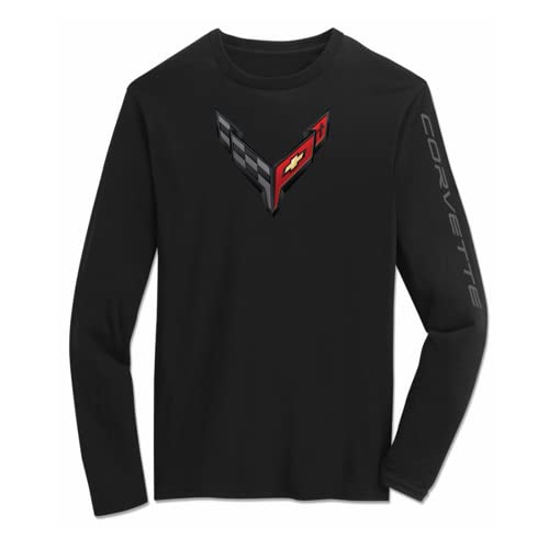 【中古】【未使用・未開封品】C8 コルベット 次世代カーボンフラッシュ 長袖Tシャツ - ブラック(XXX-L)