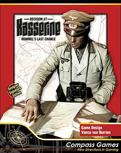 【中古】【未使用・未開封品】CPS：Kasserineでの決断、Rommel's、ボードゲーム、デザイナーシグネチャー[3rd]エディション。