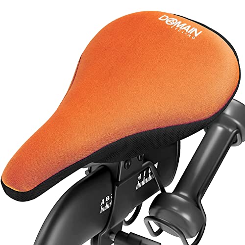 【中古】【未使用・未開封品】Domain Cycling(ドメインサイクリング) 自転車用プレミアムジェルシート クッションカバー 10.5x7インチ 非常に快適な自転車サドルパッド スピン