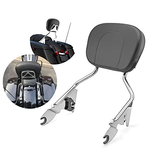 【中古】【未使用・未開封品】WSays クローム 直立助手席 シーシーバー バックレスト パッド付き 2014-2020 ハーレー ツーリング ロードキング ロードグライド ストリートグラ｜AJIMURA-SHOP
