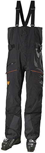 【中古】【未当て嵌める・未開封品】Helly-Hansen メンズ SOGN雨合羽スキーの板\u0026スノーボードビブパンツ US 大きさ: Small 色合い: 黒いこと