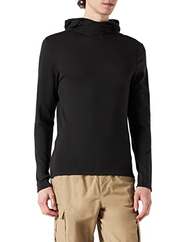 【中古】【未当て嵌める・未開封品】Helly-Hansen メンズ LIFA メリノ ミッドウェイト ベースレイヤー パーカー US 大きさ: Medium 色つや: 黒いこと