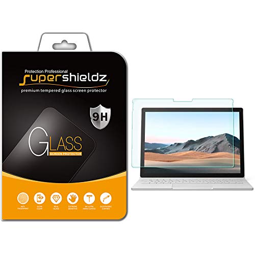 【中古】【未使用・未開封品】Supershieldz Microsoft Surface Book 3 (13.5インチ) 強化ガラススクリーンプロテクター 傷防止 気泡フリー