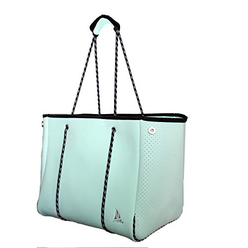 【中古】【未当て嵌める・未開封品】Designer レディース ネオプレン 砂浜御徒面子 トート, ライトセージブラック, L