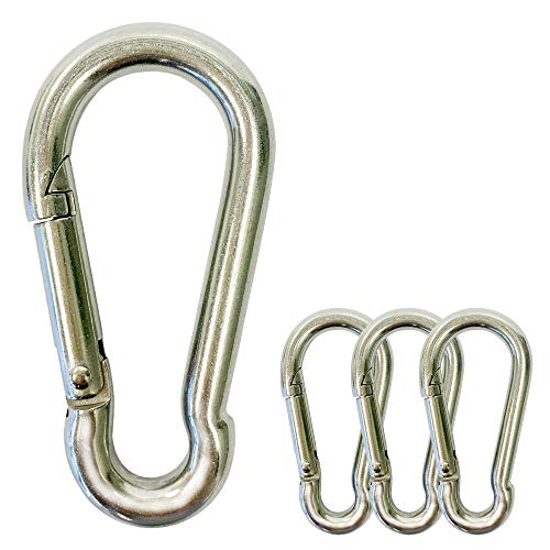 【中古】【未使用・未開封品】ACY Marine ステンレスカラビナクリップ M8 スナップフッククリップ 4-316 ステンレススチールクリップ マリングレード キーチェーンカラビナク