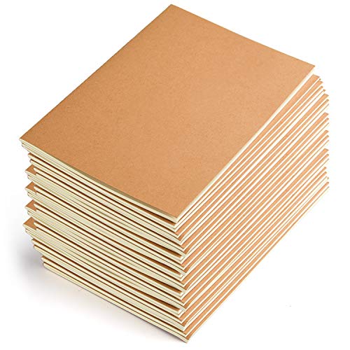 【中古】【未使用・未開封品】Coopay 36パック ジャーナルノートブック クラフト ブラウンカバー 罫線入りノートブック 旅行者用 A5サイズ 210mm x 140mm 罫線入り60ページ/30