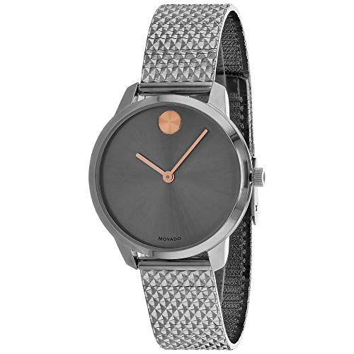 【中古】【未当て嵌める・未開封品】Movado 3600597 レディース ボールドグレーダイヤルウォッチ